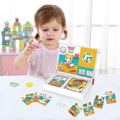 Tooky Toy a wonderful day educatief houten magneetbord 108-delig