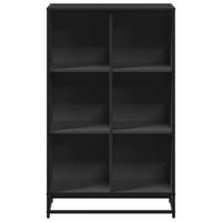 Boekenkast 65,5x33x107,5 cm bewerkt hout zwart - thumbnail