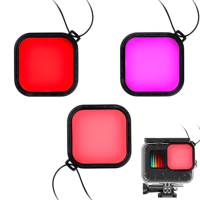 MOJOGEAR Duikfilters voor MOJOGEAR GoPro Hero 9,10,11,12 waterdichte behuizing - thumbnail