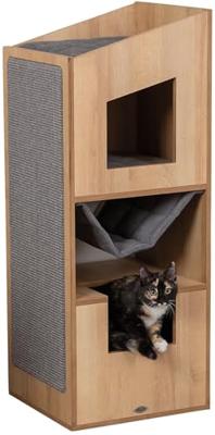 Trixie Cat Tower CityStyle krabpaal bruin/grijs 1 stuk