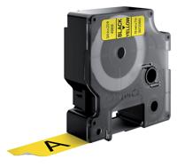 Labeltape Dymo LabelManager D1 polyester 19mm zwart op geel - thumbnail