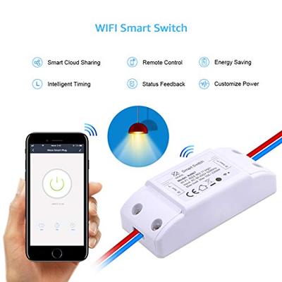 WOOX r4967 smart wifi switch powered by tuya, 10a, 2300w, 100-240vac 50-60hz, wi-fi - thumbnail