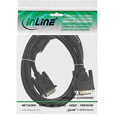 InLine 17783 3m DVI-D DVI-D Zwart DVI kabel