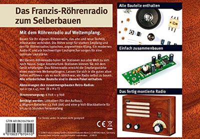 Bouwpakket Franzis Verlag Buizenradio-pakket 67041 Vanaf 14 jaar
