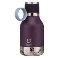Asobu - Dog Bowl - Edelstahlflasche with Hundenapf 1 Liter Burgunderrot - thumbnail