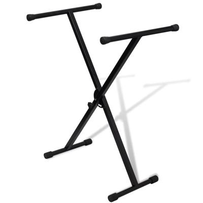 VidaXL Keyboardstandaard verstelbaar enkelvoudig x-frame