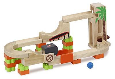 Wonderworld houten knikkerbaan flip-up track