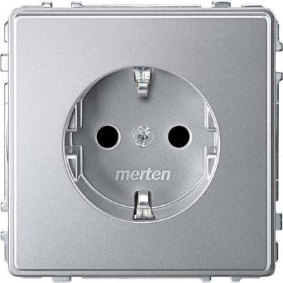 Merten MEG2300-7260 Wandcontactdoos AquaDesign Aluminium 1 stuk(s)