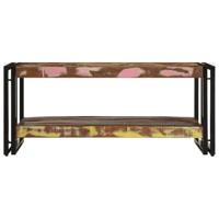 Salontafel 90x50x38 cm massief gerecycled hout meerkleurig - thumbnail