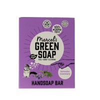 Marcel's Green Soap Handzeep blok- lavendel & rozemarijn - 90gr - thumbnail