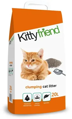 Kitty Friend Klonteren Kattenbakvulling 20Ltr