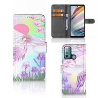 Motorola Moto G60 | Telefoonhoesje | Met pasjeshouder | Bird - thumbnail