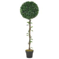 VidaXL Kunstplant met pot laurierboom 130 cm groen - thumbnail