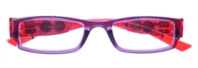 Lifetime Vision leesbril met led lampjes unisex paars/rood sterkte +3.50