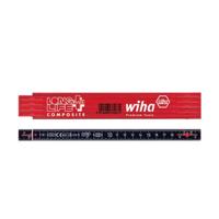Wiha duimstok longlife plus composite 2m meetlat (rood/zwart) - thumbnail