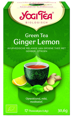 Yogi Tea Green tea ginger lemon bio 17 Zakjes