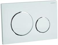 Geberit Sigma 20 bedieningspaneel glans wit/chroom voor Sigma reservoirs 8cm (UP720) en 12cm (UP320) - thumbnail