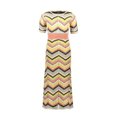 Like Flo Meisjes maxi-jurk gebreid - Zigzag Like Flo Meisjes maxi-jurk gebreid - Zigzag