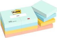 Post-It Notes Beachside, 100 vel, ft 38 x 51 mm, pak van 12 blokken - thumbnail