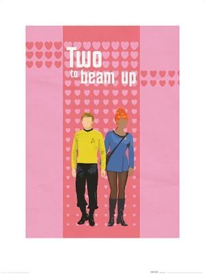 Kunstdruk Star Trek - Two To Beam Up 60x80cm Kunstdruk Star Trek - Two To Beam Up 60x80cm