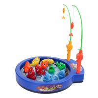 Bongers Speelgoed Visspel met 10 visjes, werkt op batterijen - thumbnail