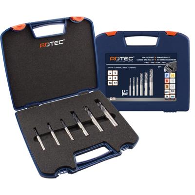 Rotec VHM frezenset &apos;645 VARIO&apos;, 6-dlg, ø4-12 - 6459412