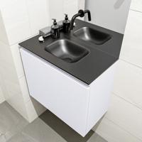 MONDIAZ OLAN 60cm toiletmeubel cale. LEX wastafel urban midden geen kraangat - thumbnail