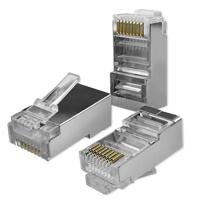 Qoltec 54556 Modulaire RJ45-connector | CAT6 | FTP |Vergulde contacten | 100 stuks - thumbnail
