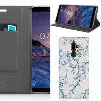 Nokia 7 Plus Uniek Smart Cover Blossom White - thumbnail