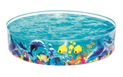Bestway Stijve Kinderzwembad PVC Marine 183x38 cm +2 Jaar Tuin 55030