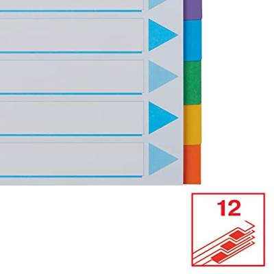 Esselte tabbladen 12 tabs