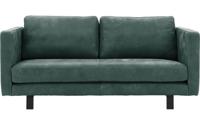 Goossens Excellent Bank Nuance groen, leer, 3-zits, urban industrieel - thumbnail