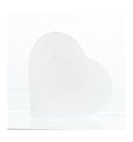 Steengoed Hart seleniet wit ca 6 cm 1 Stuks - thumbnail