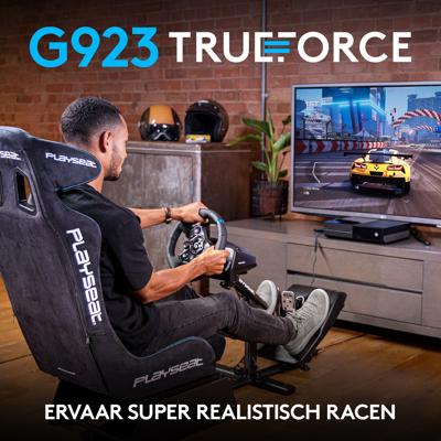 Logitech-G G923 Trueforce Sim Racing Wheel Playstation / PC - thumbnail
