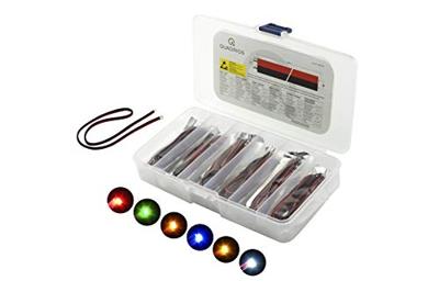 Quadrios LED-assortiment Rood, Groen, Geel, Blauw, Wit, Amber 120 ° 20 mA 3.0 V