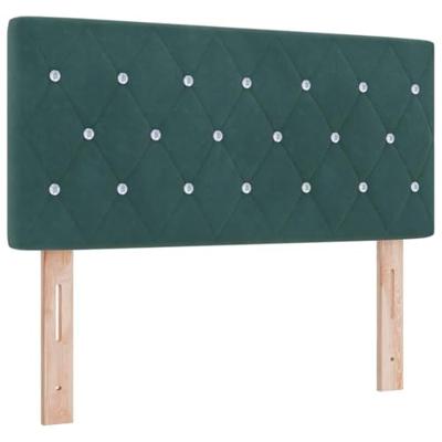 LED Hoofdbord met LED -striplichten Donkergroen 90 cm Fluweel - thumbnail