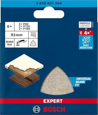Bosch Accessories EXPERT M480 2608901204 Schuurnetset Geperforeerd Korrelgrootte (num) 80, 80, 120, 120, 180, 180 (l x b) 93 mm x 93 mm 6 stuk(s) Bosch Accessories EXPERT M480 2608901204 Schuurnetset Geperforeerd Korrelgrootte (num) 80, 80, 120, 120, 180, 180 (l x b) 93 mm x 93 mm 6 stuk(s)