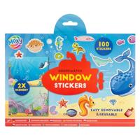 Creative Craft Group Raamstickers met 2 sticker scenes - onderwaterwereld, 100st. - thumbnail