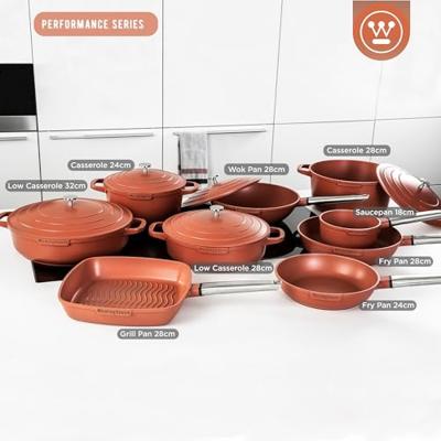 Westinghouse Wokpan Performance Rebel Red ø 28 cm - standaard anti-aanbaklaag