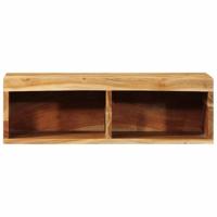 Tv-meubel wandmontage 60x30x19 cm massief acaciahout - thumbnail