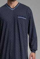 Gotzburg Nachthemd V-hals blauw - thumbnail