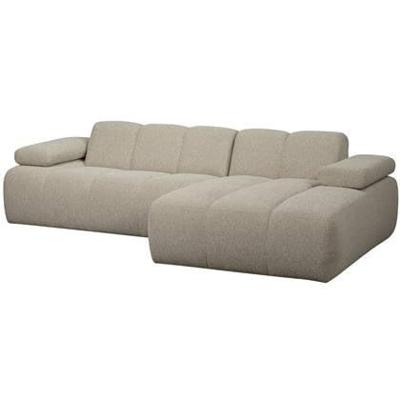 WOOOD Loungebank 'Mojo' Rechts, Bouclé, kleur Beige Melange