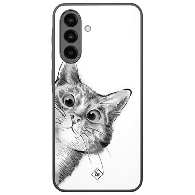 Samsung Galaxy A36 hoesje - Peekaboo kat Samsung Galaxy A36 hoesje - Peekaboo kat