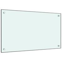 VidaXL Spatscherm keuken 70x40 cm gehard glas wit - thumbnail