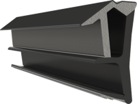 Deventer kaderdichtingsprofiel - VarioSoft SPV 12 - zwart - thumbnail