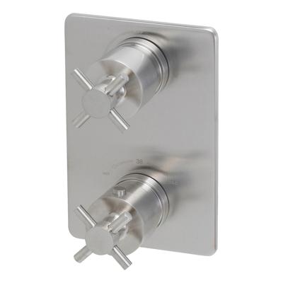 Wiesbaden Cross afbouwdeel therm. 2 weg geb.staal