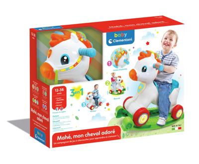 Hobbelpaard Clementoni Rocking horse and wheels (FR) - thumbnail
