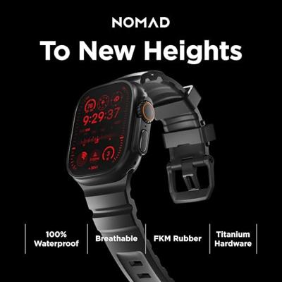 Nomad Rocky Point band / black hardware (45-49mm) - Storm Nomad Rocky Point band / black hardware (45-49mm) - Storm