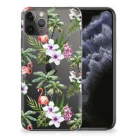 Apple iPhone 11 Pro | TPU Hoesje | Flamingo Palms - thumbnail