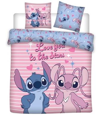 Angel and Stitch Love you to the stars Dekbedovertrek 240 x 220 cm - polykatoen